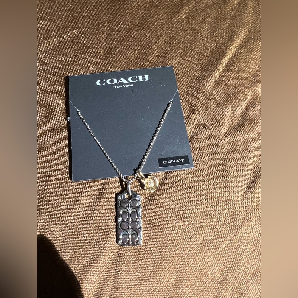 Coach - Silver & Gold Tone Necklace - New with Tags